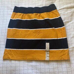 Tommy Hilfiger Women's Black and Yellow Skirt